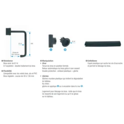 Verrouille Volet Double 1 Vantail Noir Diamètre 14 Mm 3517650583793 -Célèbre Outillage Magasin 9470776 1