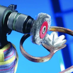 Brosse Outils Circulaire Tige 6mm Osborn Diamètre 70mm Fil Acier Inox -Célèbre Outillage Magasin brosse abrasive circulaire osborn