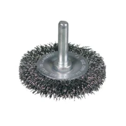 Brosse Circulaire Abrasive Tige 6 Mm Diamètre 75 Mm Fil Acier Ondulé