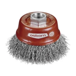 Brosse Coupelle Abrasive Sertie écrou M14 X 2.0 Osborn 60 Mm Fil Acier
