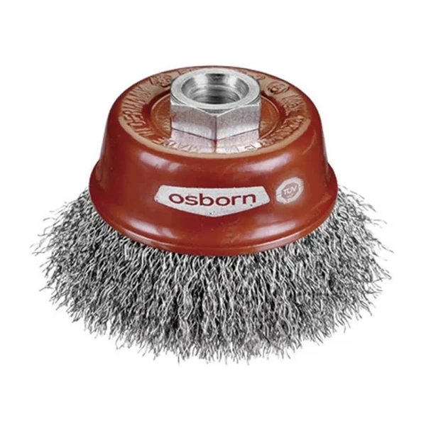 Brosse Coupelle Abrasive Sertie écrou M14 X 2.0 Osborn 60 Mm Fil Acier 3 Brosse Coupelle Abrasive Sertie écrou M14 X 2.0 Osborn 60 Mm Fil Acier