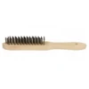 Brosse à Main En Fil D'acier Surface Métallique Manche En Bois Theard -Célèbre Outillage Magasin brosse main fil dacier surface metallique manche bois theard