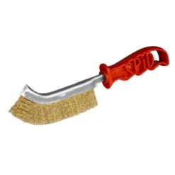 Brosse Convexe Métallique Spid Originale 245 Mm Acier Laitonné Rouge -Célèbre Outillage Magasin brosse metal spid originale
