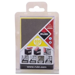 Rubi Cale Diamantée Polissage Céramique Pierre Naturelle Grain 400 -Célèbre Outillage Magasin cale poncage 400