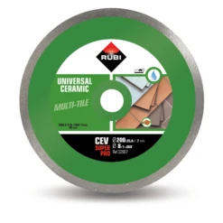 Disque Diamant Rubi CEV 200 Superpro Ø200 Alésage 25,4 Jante Continue