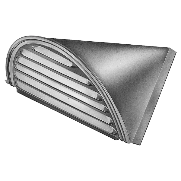 Chatière Demi-ronde En Zinc VMZINC QCH4R - Aspect Quartz-Zinc 3 Chatière Demi-ronde En Zinc VMZINC QCH4R - Aspect Quartz-Zinc – Image 2