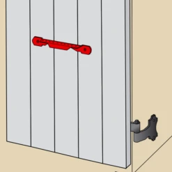 Crémaillère En Aluminium Blanc Torbel Volet Alu Et PVC Longueur 180 Mm -Célèbre Outillage Magasin crem2