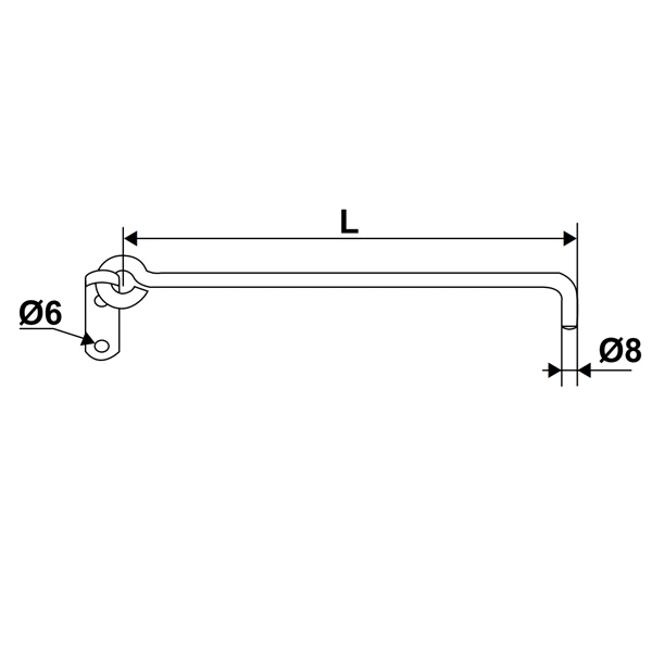Crochet à Crémaillère Sur Platine Aluminium Blanc Torbel Longueur 500 Mm 3 Crochet à Crémaillère Sur Platine Aluminium Blanc Torbel Longueur 500 Mm