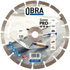 Disque Diamant Pro Pour Matériaux Durs Ø 230 Mm