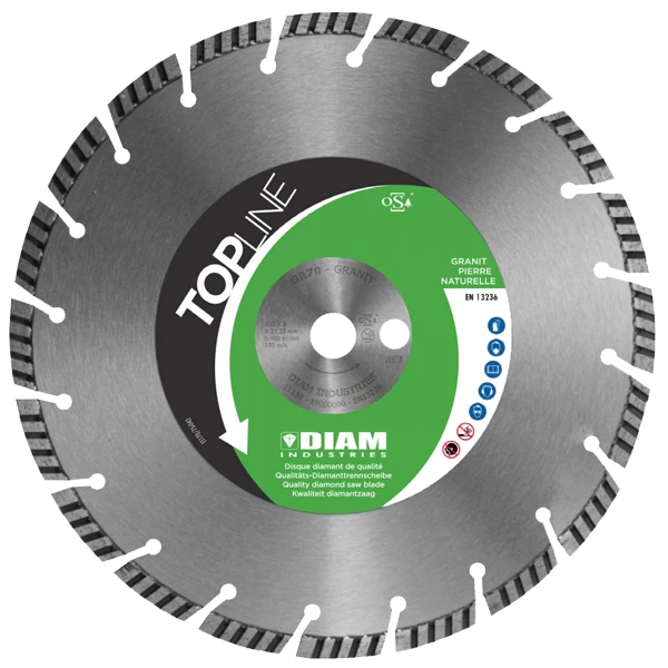 Disque Diamant Crénelé Granit Pierre Ø125mm X 22,23 Mm Diam Industries 3 Disque Diamant Crénelé Granit Pierre Ø125mm X 22,23 Mm Diam Industries