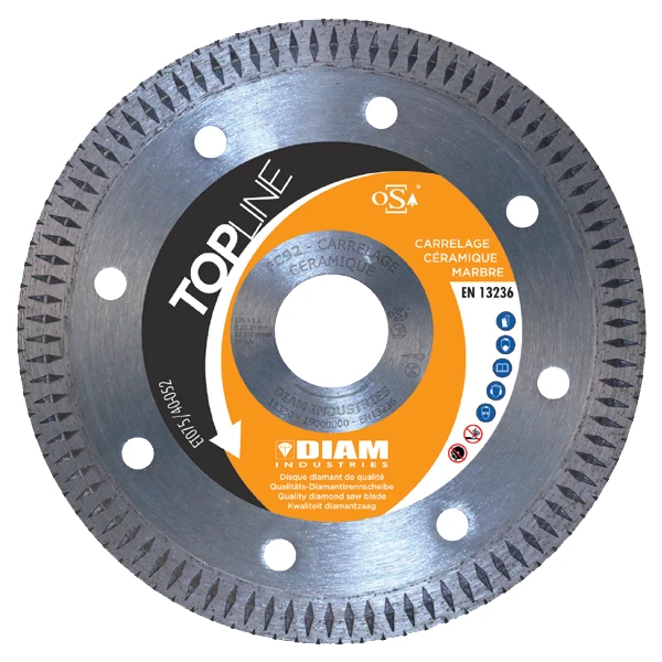 Disque Diamant Carrelage Céramique Marbre Ø125 Mm Alésage 22,23 Mm 3 Disque Diamant Carrelage Céramique Marbre Ø125 Mm Alésage 22,23 Mm