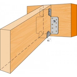 Sabot à Pente Réglable SPR Largeur 38 Mm Simpson Strong-Tie SPR38/120 -Célèbre Outillage Magasin imageproduct349869 2