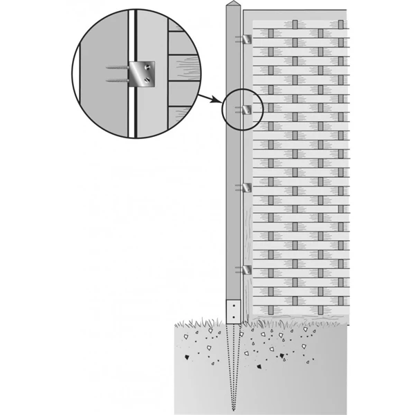 Connecteur De Palissade Inox A2 6 Pièces Simpson Strong-Tie CPIX/B 3 Connecteur De Palissade Inox A2 6 Pièces Simpson Strong-Tie CPIX/B