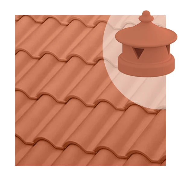 Lanterne Universelle Tejas Borja Pour Tuile - Ø 130 Mm - Nature Rouge 4 Lanterne Universelle Tejas Borja Pour Tuile - Ø 130 Mm - Nature Rouge – Image 2