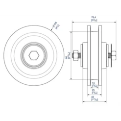 Galet Fonte Sur Cage à Rouleaux Diamètre 108 Mm Capacité 200 Kg -Célèbre Outillage Magasin mantion 1004