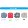 Plateau Polycristallin RPE Peinture époxy Résine PC180 Ø180mm 22,23mm -Célèbre Outillage Magasin materiaux polycristal pc180