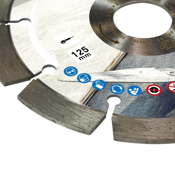 Disque Diamant Pro Pour Matériaux Durs Ø 125 Mm 4 Disque Diamant Pro Pour Matériaux Durs Ø 125 Mm – Image 2