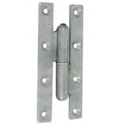 Paumelle Picarde Clémenson Droit Acier Brut Bague Laiton - 190 X 80 Mm -Célèbre Outillage Magasin picd