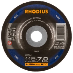 Disque à Meuler Acier KSM Rhodius 115 X 7.0 X 22.23 Mm 200013