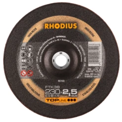 Disque à Tronçonner Acier Inox FTK38 230 X 2.5 X 22.23 Mm Rhodius 207443