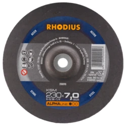 Disque à Meuler Acier KSM Rhodius 230 X 7.0 X 22.23 Mm 200090