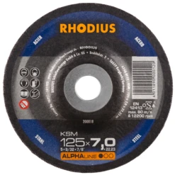 Disque à Meuler Acier KSM Rhodius 125 X 7.0 X 22.23 Mm 200018