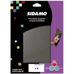 Feuille Papier Abrasif Imperméable Grain 320 - Lot De 5 Sidamo 10910302