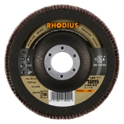 Disque à Lamelles Spécial Acier Et Inox - LSZ F1 Rhodius - 125 X 22.23 Mm - Grain 120