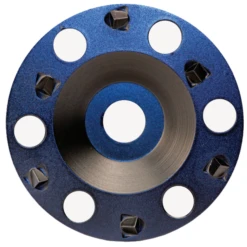 Plateau Diamant Avec 6 Polycristallins En Pointe - Diamètre 125 M - Alésage 22.23 Mm