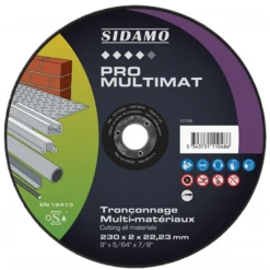 Disque à Tronçonner Pro Multimat Diamètre 230 Mm Sidamo 10111048