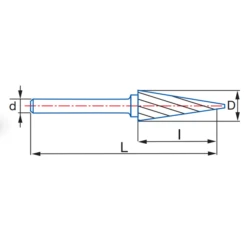 Fraise Lime Rotative Carbure SKM Conique N°3 Izar 925544589