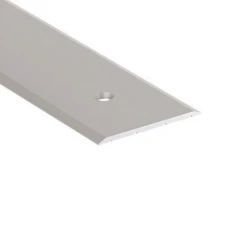 Seuil De Porte Plat Percé En Aluminium Incolore
