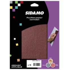 Feuille De Papier Corindon Métaux Et Bois Durs Grain 150 Sidamo 10910103