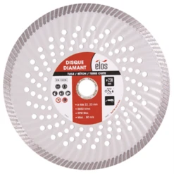 Disque Diamant Couvreur Elos Diamètre 230 Mm Couronne 12 Mm Coupe Droite -Célèbre Outillage Magasin visuelprincipal 826602